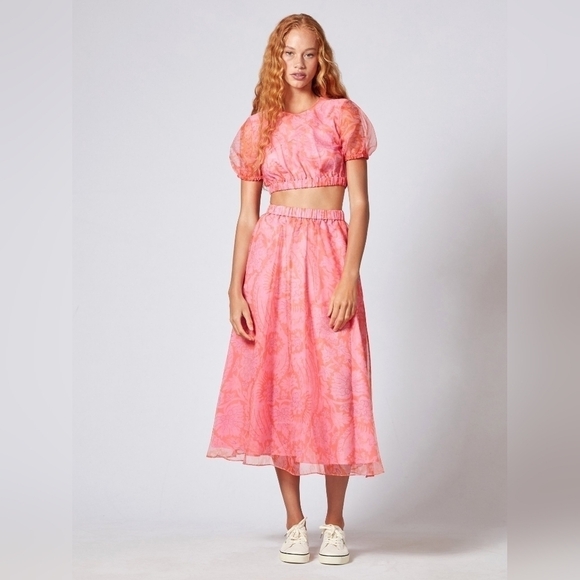 Staud Frieze Cropped Top and Mattia Skirt 2 Piece Set - Picture 12 of 12